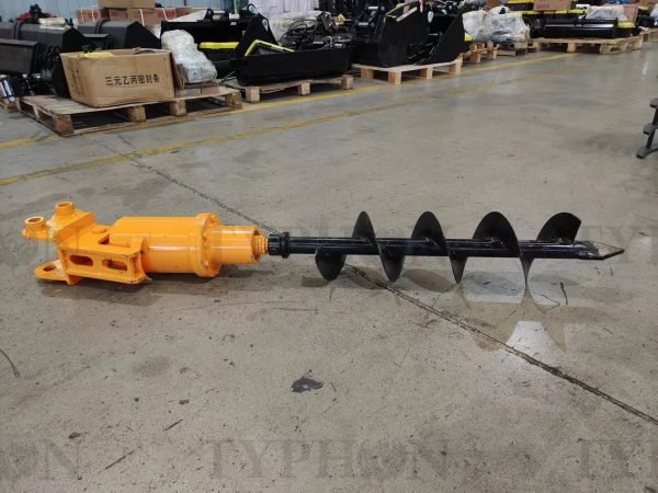 2.5 ton Excavator Attachment Hydraulic Earth Auger Post Hole Digger 8inch Diameter TERROR X2 PRO