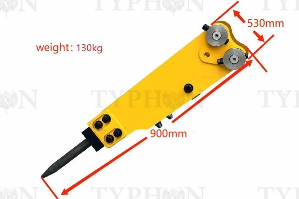 2.5 ton Mini Excavator Attachment Hydraulic Hammer Top Type Rock Breaker Generic TERROR X2 PRO