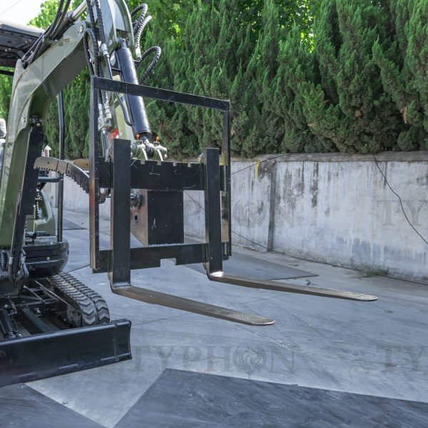 Pallet Fork Attachment for 2.5-3 ton Mini Excavator Adjustable Stabilizer Bar USA