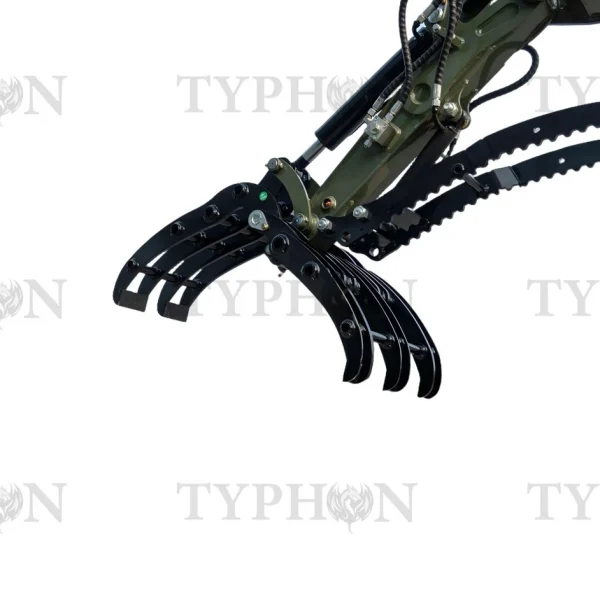 Compact Grapple Attachment For 2-3 ton Mini Excavator Wide Opening Wood Grab