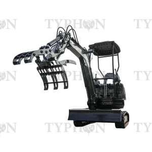 Compact Grapple Attachment For 2-3 ton Mini Excavator