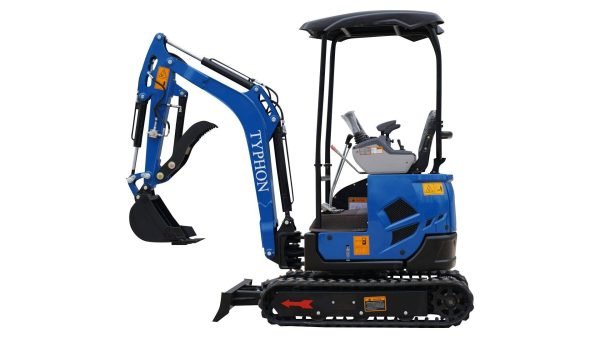2025 3800 lb TYPHON TERROR XVII Mini Excavator Rubber Track with Kubota D902 Diesel Engine USA