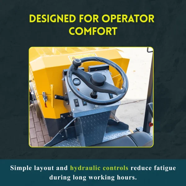 TYPHON FURY 20 Mini Road Roller 2Ton Hydraulic Oil Vibratory B&S 23hp USA engine