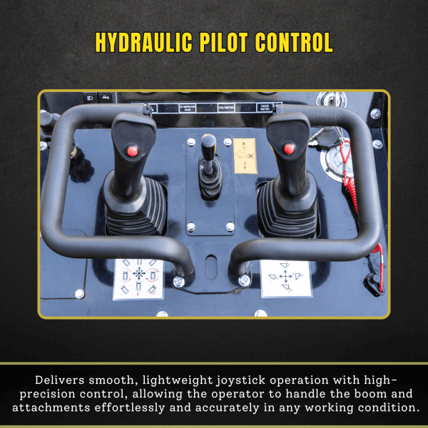 TYPHON Stomp V1000 24HP Kubota D1105 Water Cooled Diesel Skid Steer Pilot Control