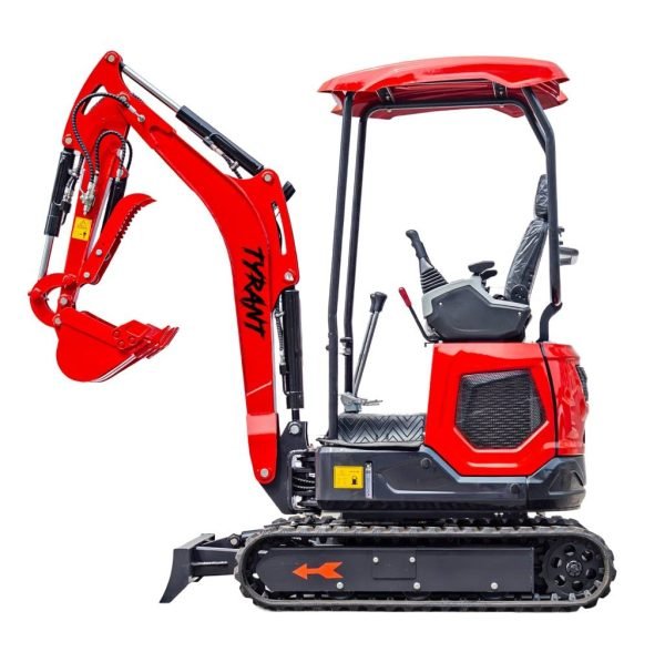 3800lbs TYRANT 17 Diesel Mini Excavator Kubota D902 Engine Side Swing w 12 attachments
