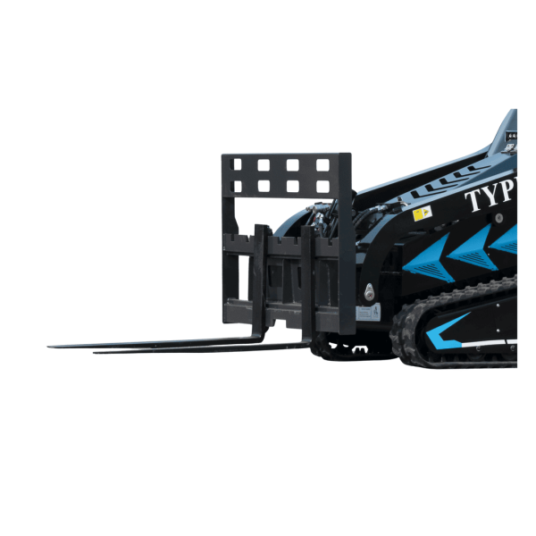 1000mm Pallet Fork & Hay Frame Attachment for TYPHON STOMP X1300 & STOMP 509 Mini Skid Steers