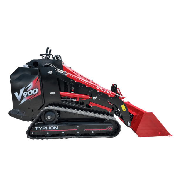 Brand New TYPHON STOMP V900 1.4 Ton Mini Track Loader Featuring Dual Auxiliary Hydraulics & Kubota D1105 25HP USA Engine