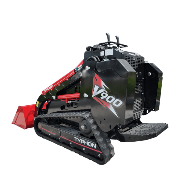 Brand New TYPHON STOMP V900 1.4 Ton Mini Track Loader Featuring Dual Auxiliary Hydraulics & Kubota D1105 25HP USA Engine