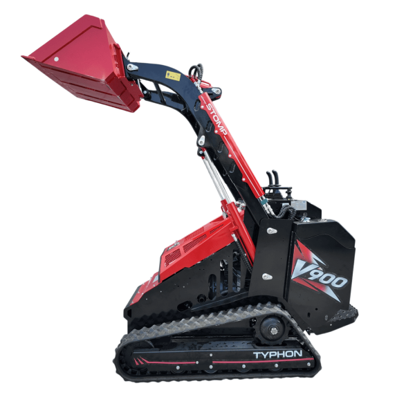 Brand New TYPHON STOMP V900 1.4 Ton Mini Track Loader Featuring Dual Auxiliary Hydraulics & Kubota D1105 25HP USA Engine