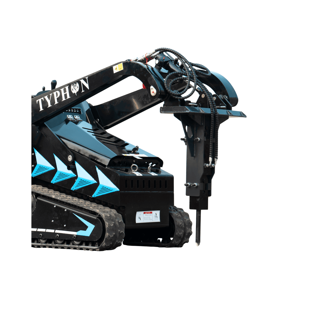 Hydraulic Rock & Concrete Breaker Hammer Attachment for TYPHON STOMP X1300 & STOMP 509 Mini Skid Steer Loader