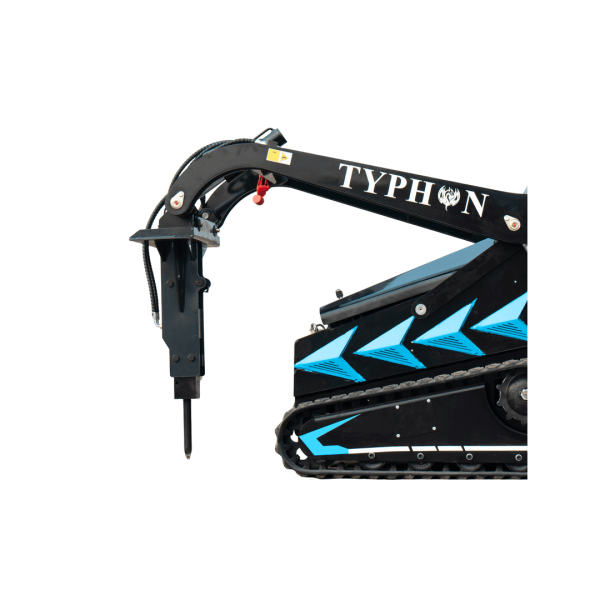 Hydraulic Rock & Concrete Breaker Hammer Attachment for TYPHON STOMP X1300 & STOMP 509 Mini Skid Steer Loader