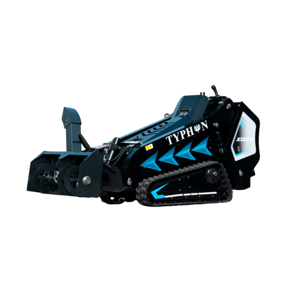 1100mm Hydraulic Snow Blower Attachment for TYPHON STOMP X1300 & STOMP 509 Mini Skid Steers