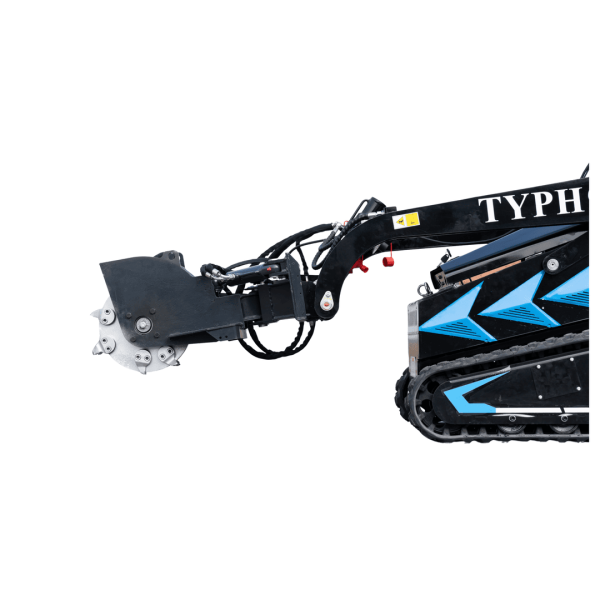 Hydraulic Swing Stump Grinder Attachment for TYPHON STOMP X1300 & STOMP 509 Mini Skid Steers