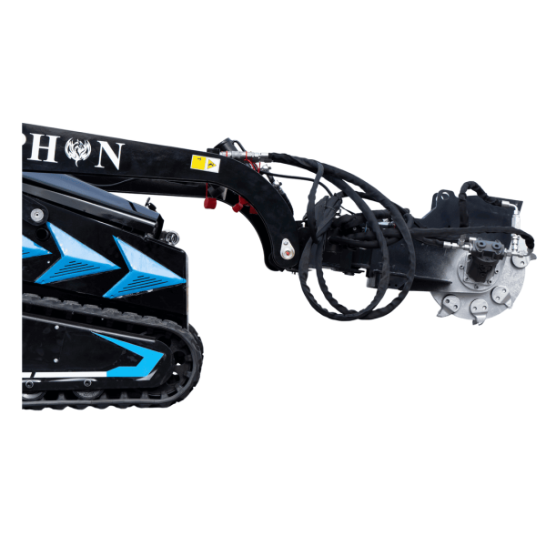 Hydraulic Swing Stump Grinder Attachment for TYPHON STOMP X1300 & STOMP 509 Mini Skid Steers