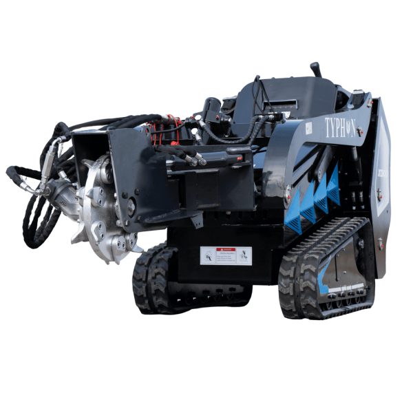 Hydraulic Swing Stump Grinder Attachment for TYPHON STOMP X1300 & STOMP 509 Mini Skid Steers