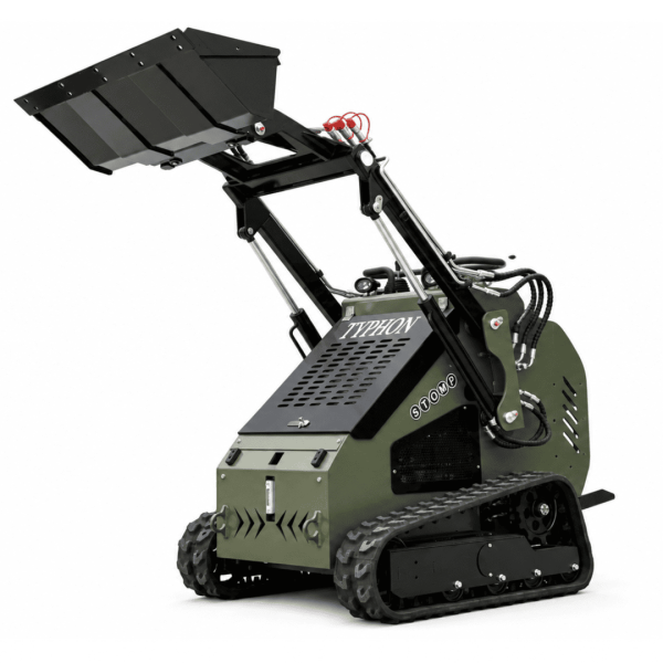 TYPHON STOMP 501 PRO 1962 lb Skid Steer Loader with B&S 23 HP V-Twin Gas Engine, 3 Pump 3 Valve Hydraulics & Triangle Rubber Tracks