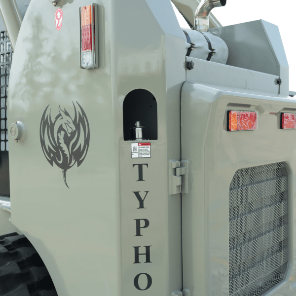 TYPHON STOMP 65 PROPACT Series - 9,000 lbs 74 HP Skid Steer Loader, Cummins 4-Cylinder Diesel USA Engine, High-Flow Hydraulics & AC/Heater Cab