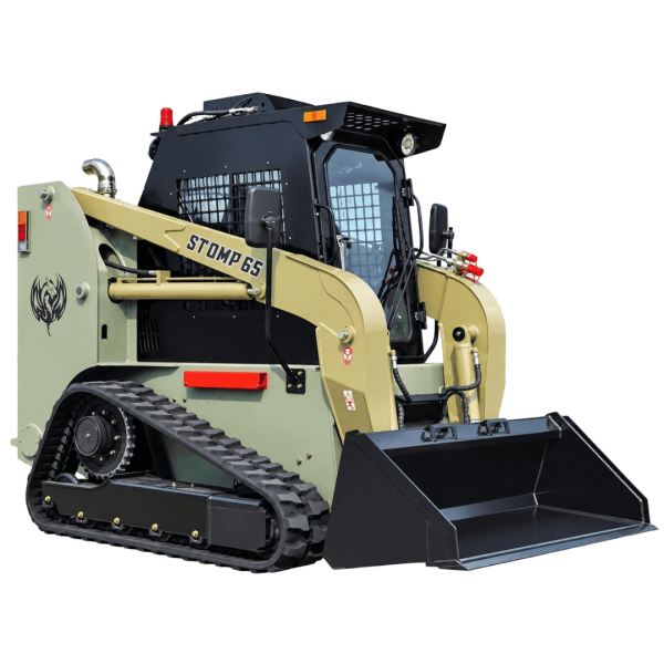 TYPHON STOMP 65 PROPACT Series - 9,000 lbs 74 HP Skid Steer Loader, Cummins 4-Cylinder Diesel USA Engine, High-Flow Hydraulics & AC/Heater Cab