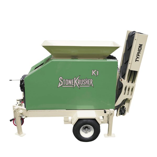 TYPHON STONEKRUSHER K1 Compact Rock Crusher 11.7 HP Honda GX390 Towable Jaw Crusher Konstructz Series