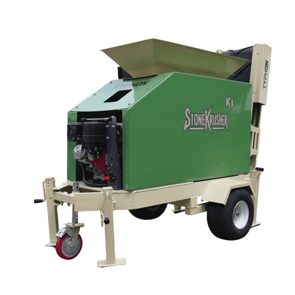 TYPHON STONEKRUSHER K1 Compact Rock Crusher 11.7 HP Honda GX390 Towable Jaw Crusher Konstructz Series