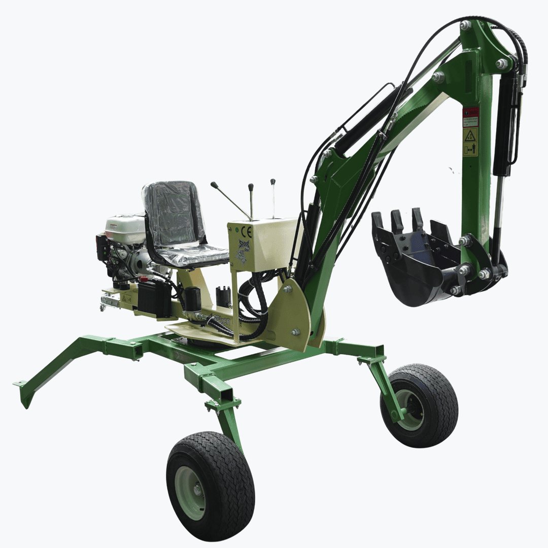 New TYPHON Spider One Mini Excavator, Konstructz Series with EPA-Certified Honda GX390 Engine, Towable Design & Full 360-Degree Rotation