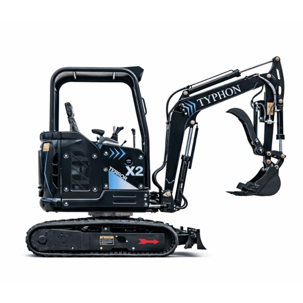 TYPHON TERROR X2 Max Canopy Mini Excavator Powerful 2.5 Ton Compact Machine with Yanmar Engine Advanced Hydraulic System
