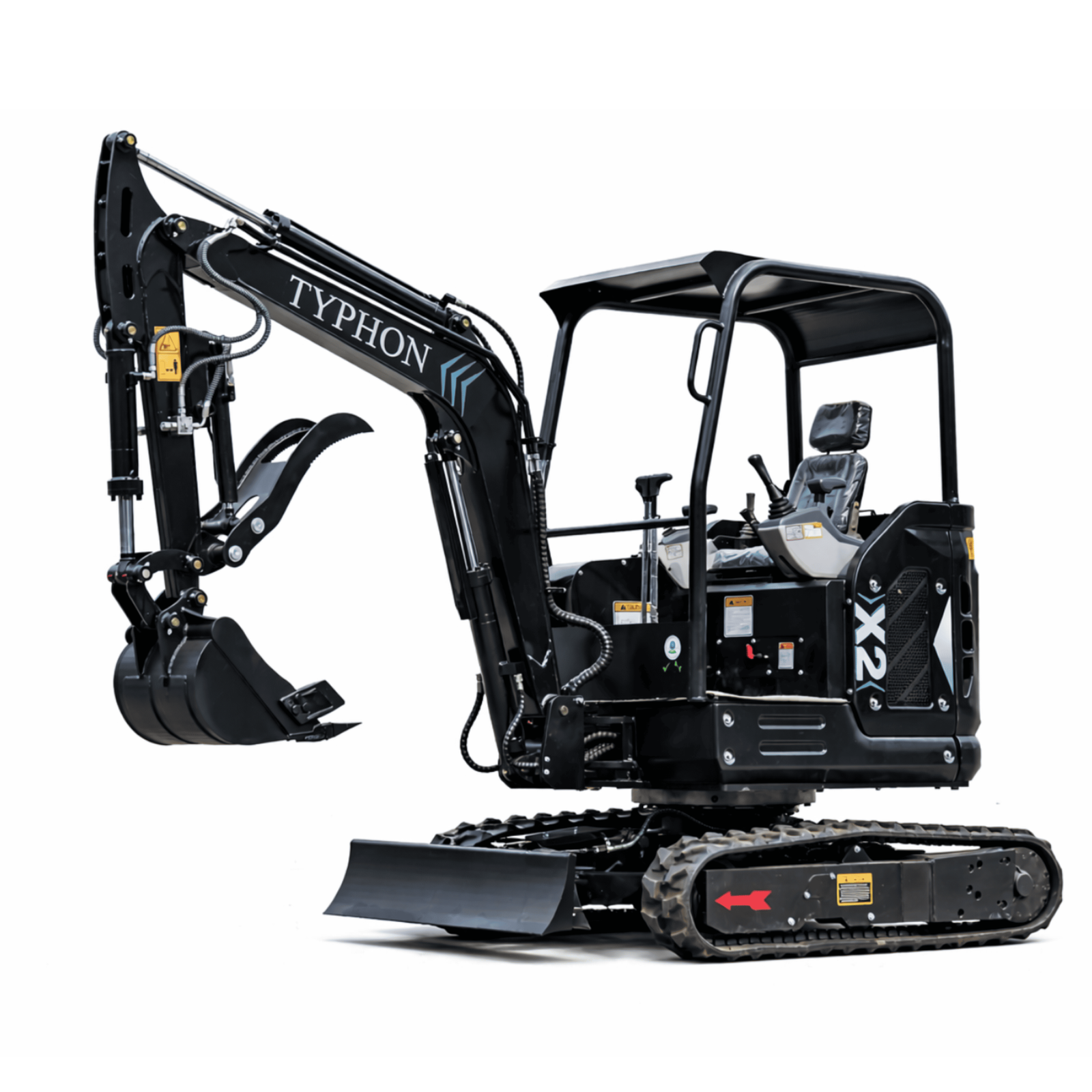 TYPHON TERROR X2 Max Canopy Mini Excavator Powerful 2.5 Ton Compact Machine with Yanmar Engine Advanced Hydraulic System