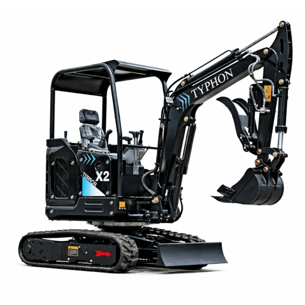 TYPHON TERROR X2 Max Canopy Mini Excavator Powerful 2.5 Ton Compact Machine with Yanmar Engine Advanced Hydraulic System