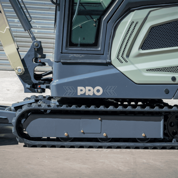 TYPHON TERROR XVII PRO Prestige 4,000 lb Mini Excavator with Kubota D902 Diesel Engine, Boom Swing, A/C & Heater
