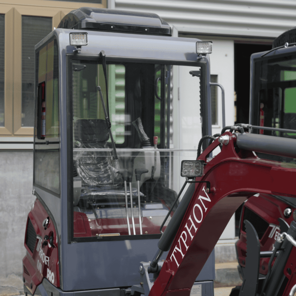 TYPHON TERROR XVII PRO Prestige Edition 4000 lb Enclosed Mini Excavator with Kubota Power & Advanced Hydraulics