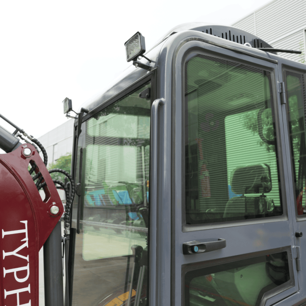 TYPHON TERROR XVII PRO Prestige Edition 4000 lb Enclosed Mini Excavator with Kubota Power & Advanced Hydraulics