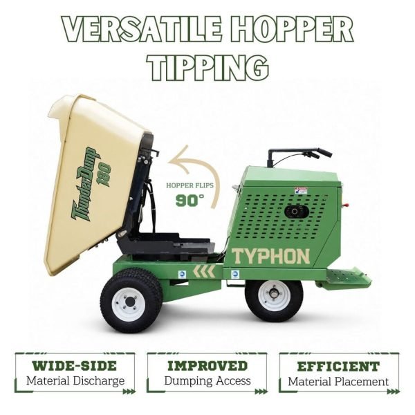 TYPHON THUNDERDUMP 180 Wheeled Dumper Konstructz Series Honda GX390 11 HP 2,866 lb Capacity