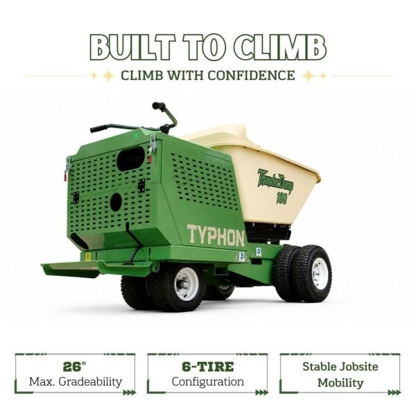 TYPHON THUNDERDUMP 180 Wheeled Dumper Konstructz Series Honda GX390 11 HP 2,866 lb Capacity
