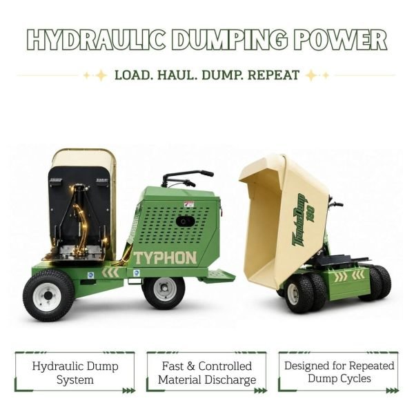 TYPHON THUNDERDUMP 180 Wheeled Dumper Konstructz Series Honda GX390 11 HP 2,866 lb Capacity