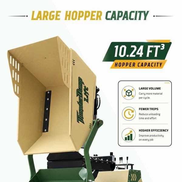 TYPHON ThunderDump Lift KONSTRUCTZ Series Tracked Dumper, 2,205 lb Load Capacity Honda GX390 11HP Gas Engine,