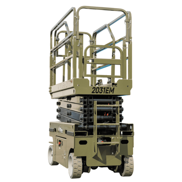 TYPHON xFLEX-2031EM 1.2 Ton Electric Mini Scissor Lift with 20ft Max Platform Height and 19.7" Platform Extend