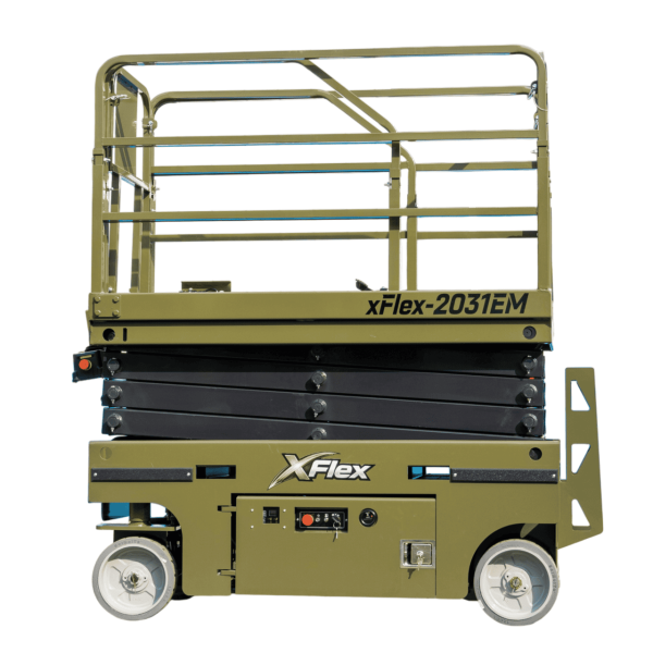TYPHON xFLEX-2031EM 1.2 Ton Electric Mini Scissor Lift with 20ft Max Platform Height and 19.7" Platform Extend