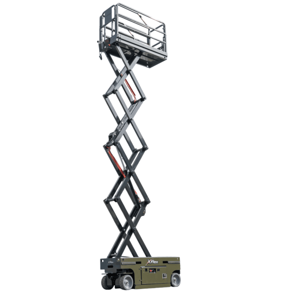 TYPHON xFLEX-2031EM 1.2 Ton Electric Mini Scissor Lift with 20ft Max Platform Height and 19.7" Platform Extend
