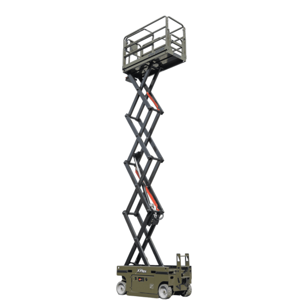 TYPHON xFLEX-2031EM 1.2 Ton Electric Mini Scissor Lift with 20ft Max Platform Height and 19.7" Platform Extend