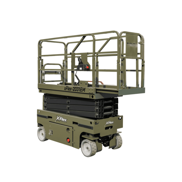 TYPHON xFLEX-2031EM 1.2 Ton Electric Mini Scissor Lift with 20ft Max Platform Height and 19.7" Platform Extend