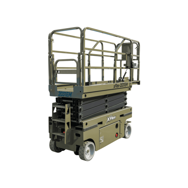 TYPHON xFLEX-2031EM 1.2 Ton Electric Mini Scissor Lift with 20ft Max Platform Height and 19.7" Platform Extend