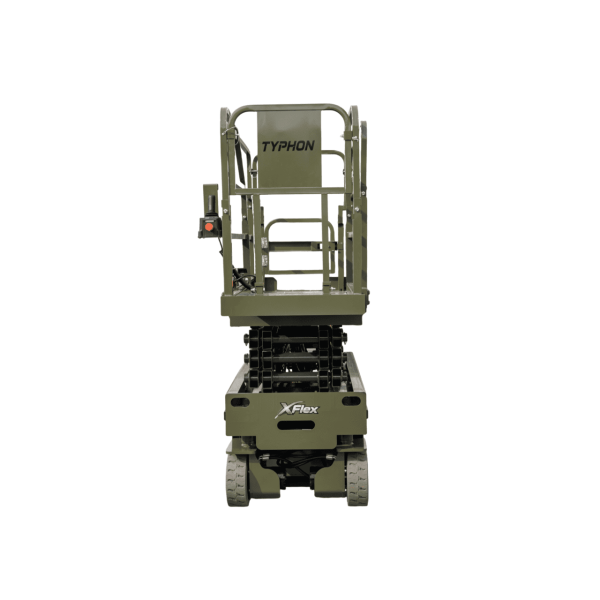 TYPHON xFLEX-2031EM 1.2 Ton Electric Mini Scissor Lift with 20ft Max Platform Height and 19.7" Platform Extend