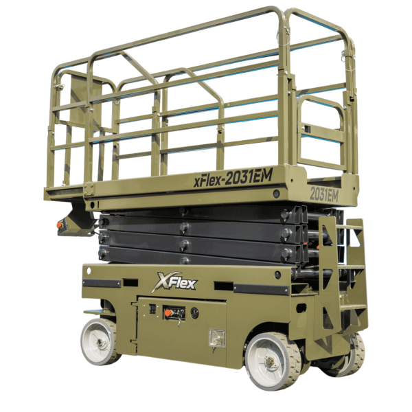 TYPHON xFLEX-2031EM 1.2 Ton Electric Mini Scissor Lift with 20ft Max Platform Height and 19.7" Platform Extend
