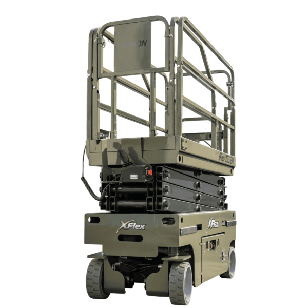 TYPHON xFLEX-2031EM 1.2 Ton Electric Mini Scissor Lift with 20ft Max Platform Height and 19.7" Platform Extend